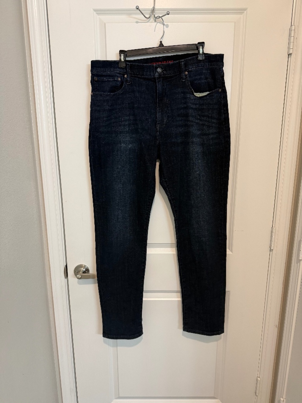 Lucky Brand 412 Athletic Slim Jeans Mens 36x32 Dark Wash Stretch Denim NWOT